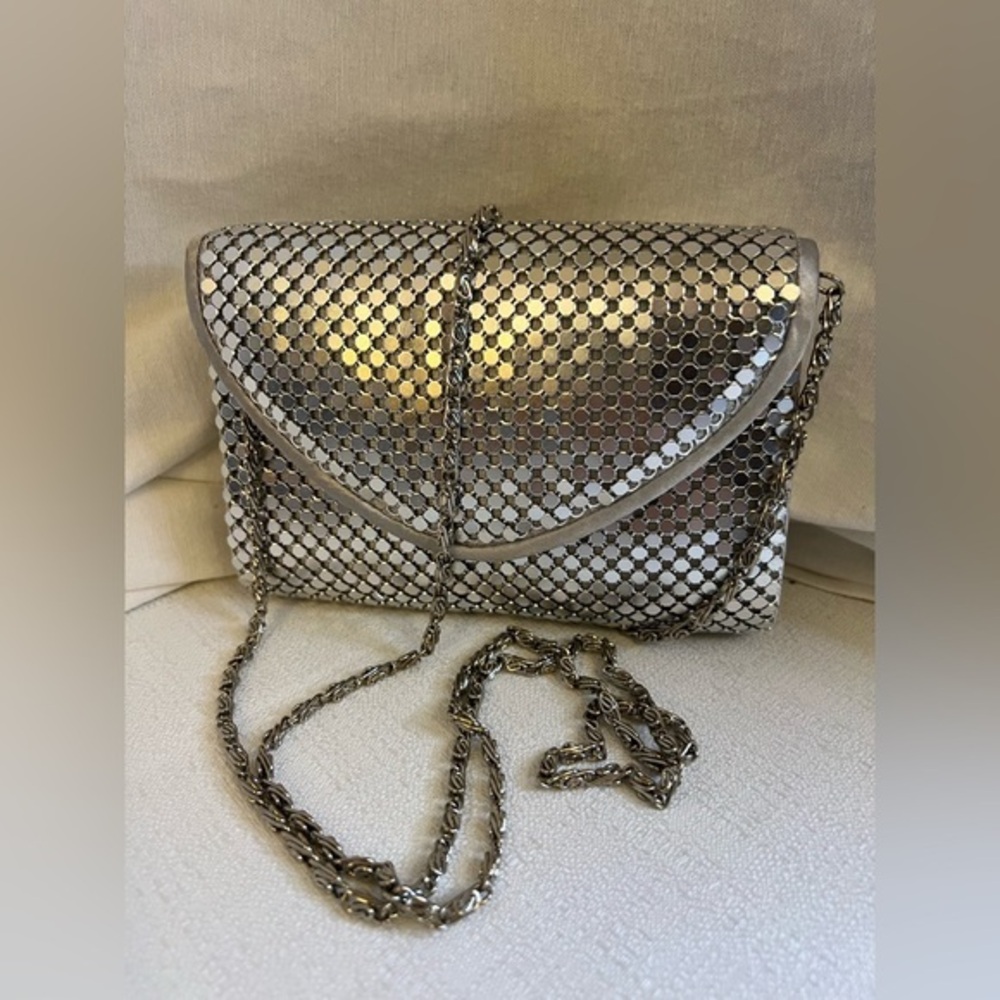 Silver-tone mini crossbody